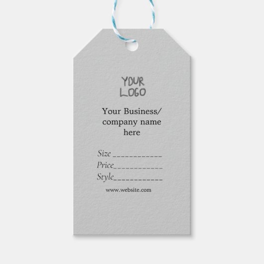 Uw logo social media QR code Prijs labels Cadeaulabel (Voorkant)