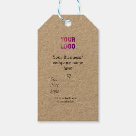 Uw logo social media QR code Prijs labels Cadeaulabel