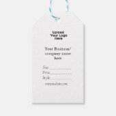 Uw logo social media QR code Prijs labels Cadeaulabel (Voorkant)