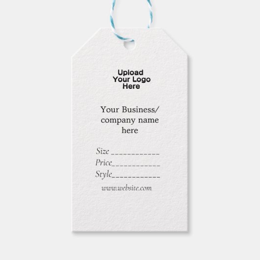 Uw logo social media QR code Prijs labels Cadeaulabel (Voorkant)