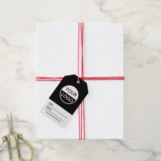 Uw Logo sociale media Moderne prijs-cadeauLabel Cadeaulabel (Met Touw)