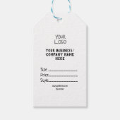 Uw logo sociale media QR-code Prijslabels Cadeaulabel (Voorkant)