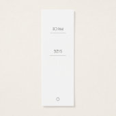 Uw Logo sociale media wit Kledingprijs Label Mini Visitekaartjes (Achterkant)