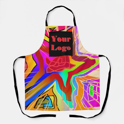 Uw Logo-ster Schort (Voorkant)