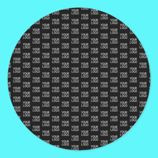 Uw Logo | Stijlvol half stap patroon Ronde Sticker