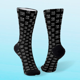 Uw Logo Stijlvol Half-Step-Patroon Sokken