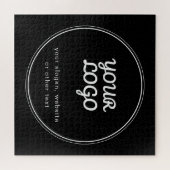 Uw Logo Stijlvol zwart-wit ontwerp Legpuzzel (Horizontaal)