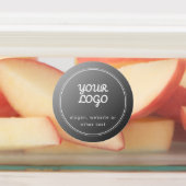 Uw Logo & Stijlvolle Grijze Gradiënt Waterdicht Labels (Aangebracht)