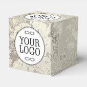 Uw Logo - Stip - Achtergrond WIT Bedankdoosjes (Achterkant)