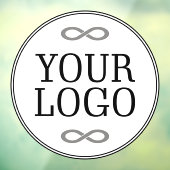 Uw Logo - Stip - Achtergrond WIT Raamsticker (Vel 3)