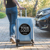 Uw Logo - Stip - Achtergrond ZWART Sticker (Koffer Insitu)