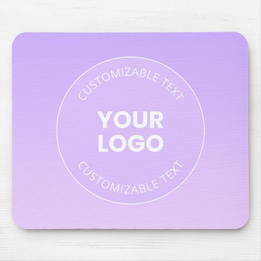 Uw Logo | Subtiele lavendel ombre gradiënt Muismat (Voorkant)
