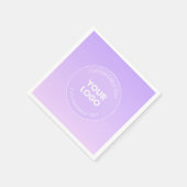 Uw Logo | Subtiele lavendel ombre gradiënt Servet (Hoek)