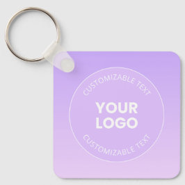 Uw Logo | Subtiele lavendel ombre gradiënt Sleutelhanger