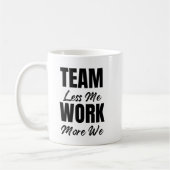 Uw Logo Teamwork Inspirerend Personeel Kantoor Gif Koffiemok (Links)