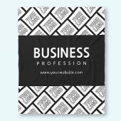 Uw Logo-tegelpatroon en bewerkbare bedrijfsnaam Fleece Deken