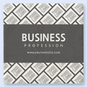 Uw Logo-tegelpatroon en bewerkbare bedrijfsnaam Stenen Onderzetter