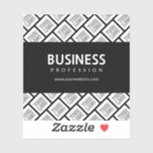 Uw Logo-tegelpatroon en bewerkbare bedrijfsnaam Sticker (Vel)