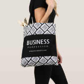 Uw Logo-tegelpatroon en bewerkbare bedrijfsnaam Tote Bag (Dichtbij)