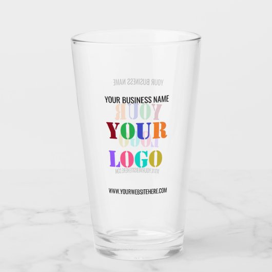Uw Logo tekent Glass Promotie Business Glas (Voorkant)
