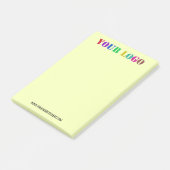 Uw Logo-tekst aanpassen Post-it® notes Kleur kieze (Schuin)