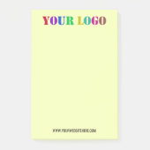 Uw Logo-tekst aanpassen Post-it® notes Kleur kieze (Voorkant)