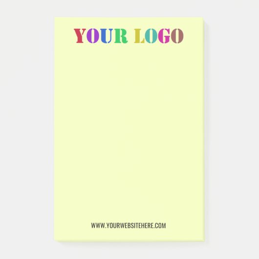 Uw Logo-tekst aanpassen Post-it® notes Kleur kieze (Voorkant)