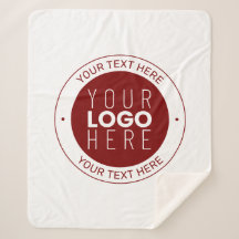 Uw Logo &  tekst | Dieprood/DIY-kleur