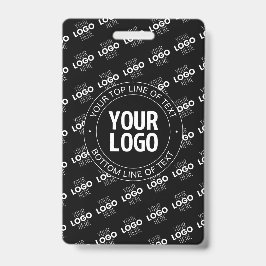 Uw Logo &  tekst met Logo Pattern Badge