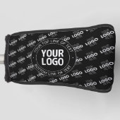 Uw Logo &  tekst met Logo Pattern Golfheadcover (Voorkant)