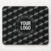 Uw Logo & tekst met Logo Pattern Muismat (Voorkant)
