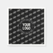 Uw Logo & tekst met Logo Pattern Servet (Voorkant)
