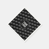 Uw Logo & tekst met Logo Pattern Servet (Hoek)