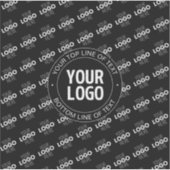 Uw Logo &  tekst met Logo Pattern Sticker (Voorkant)