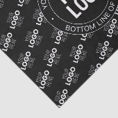 Uw Logo & tekst met Logo Pattern Tissuepapier (Detail)