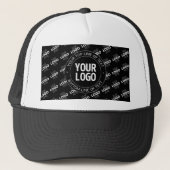 Uw Logo & tekst met Logo Pattern Trucker Pet (Voorkant)