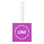 Uw Logo &  tekst | Paarse Violet Decoratie (Voorkant)