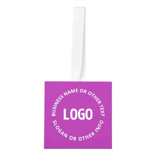 Uw Logo &  tekst | Paarse Violet Decoratie (Voorkant)