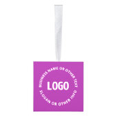 Uw Logo &  tekst | Paarse Violet Decoratie (Rechts)