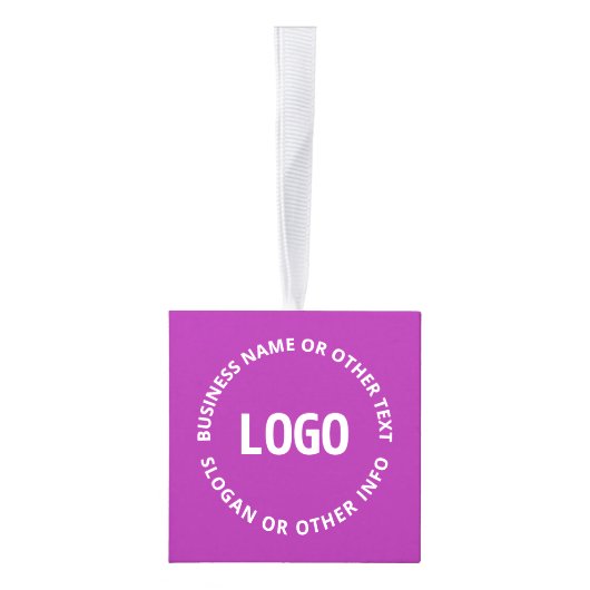 Uw Logo &  tekst | Paarse Violet Decoratie (Rechts)