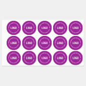 Uw Logo &  tekst | Paarse Violet Labels (Vel)