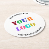 Uw Logo-tekst promotioneel Onderzetter (Gebogen)