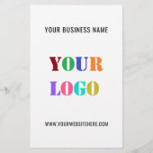 Uw Logo Tekst Promotionele Business Flyer Sjabloon (Achterkant)