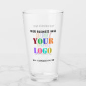 Uw Logo Tekst Promotionele Business Glass Sjabloon Glas (Achterkant)