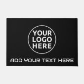 UW LOGO & TEKST Welkom Aangepaste Deurmat van het  (Voorkant)