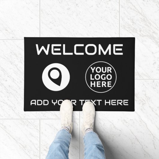 UW LOGO & TEKST Welkom Custom Outdoor Rug Deurmat (Binnen)