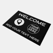 UW LOGO & TEKST Welkom Custom Outdoor Rug Deurmat (Schuin)