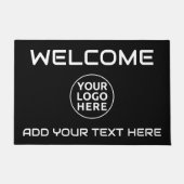 UW LOGO & TEKST Welkom Custom Outdoor Rug Deurmat (Voorkant)