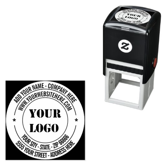 Uw Logo Tekstadres Kleur Ronde stempel Sjabloon (In situ)