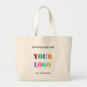 Uw Logo Text Info Promotion Business Canvas tas (Voorkant)